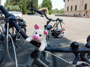 Paul Patrick auf dem Fahrrad