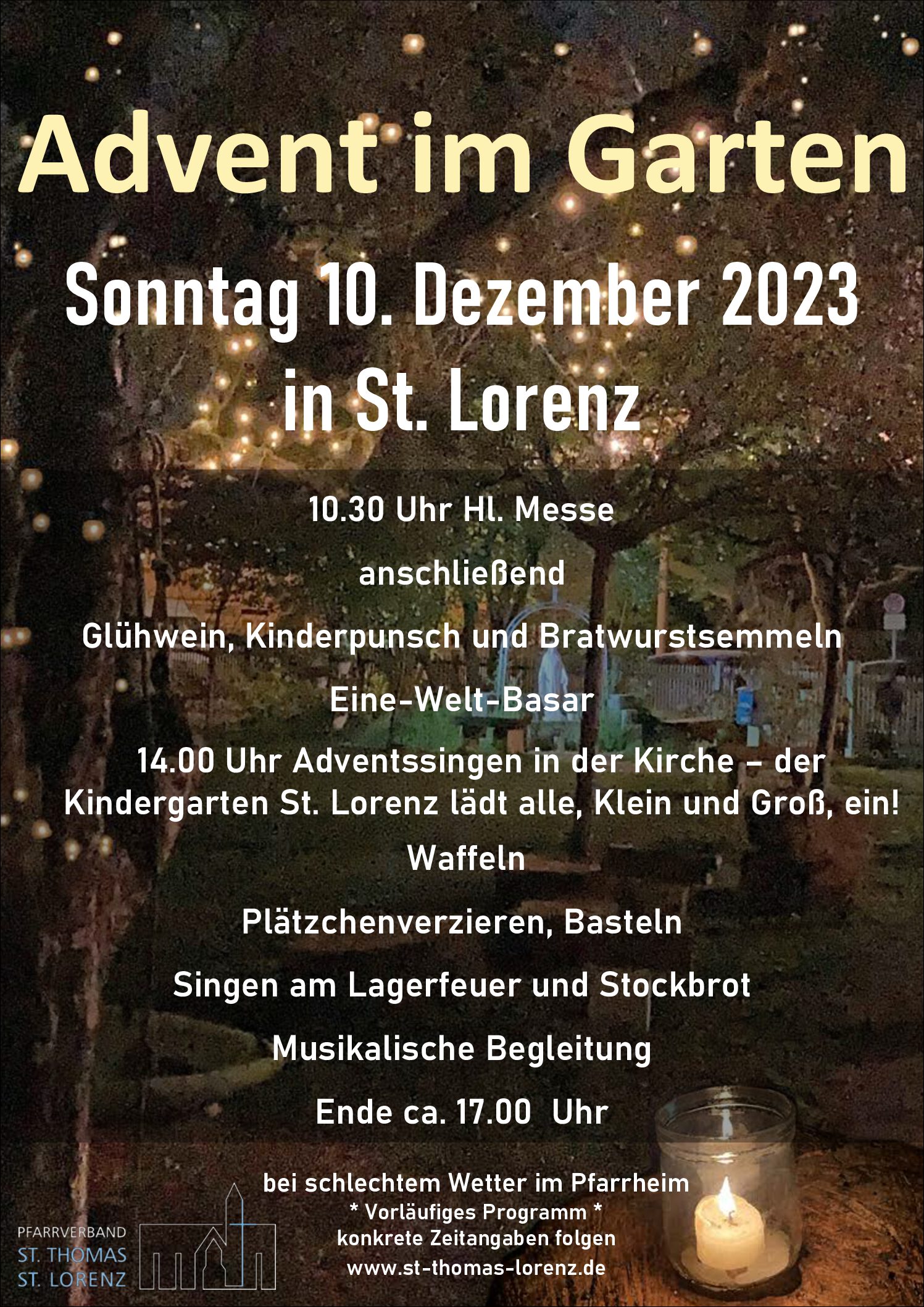 Advent im Garten in St. Lorenz