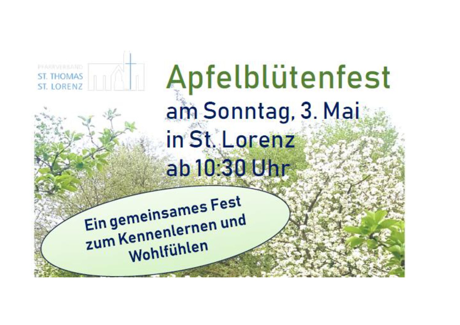 Apfelblütenfest in St. Lorenz am 3. Mai