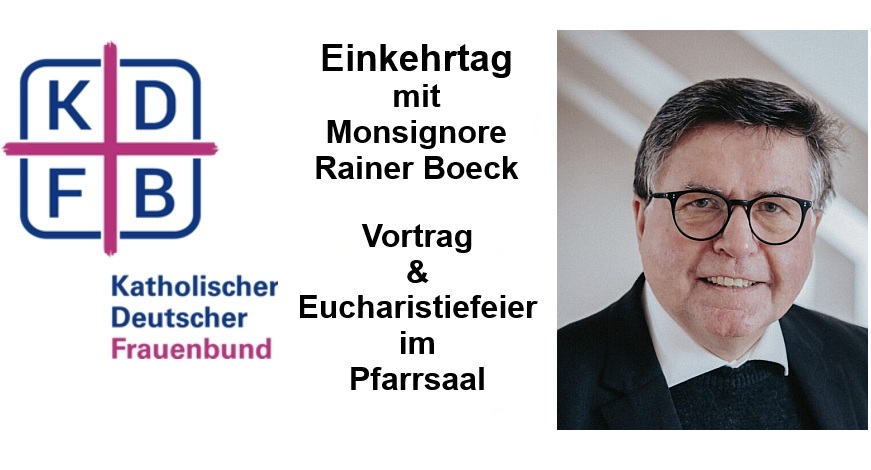 Frauenbund-Einkehrtag und Seniorennachmittag: Vortrag und Tischmesse im Pfarrsaal