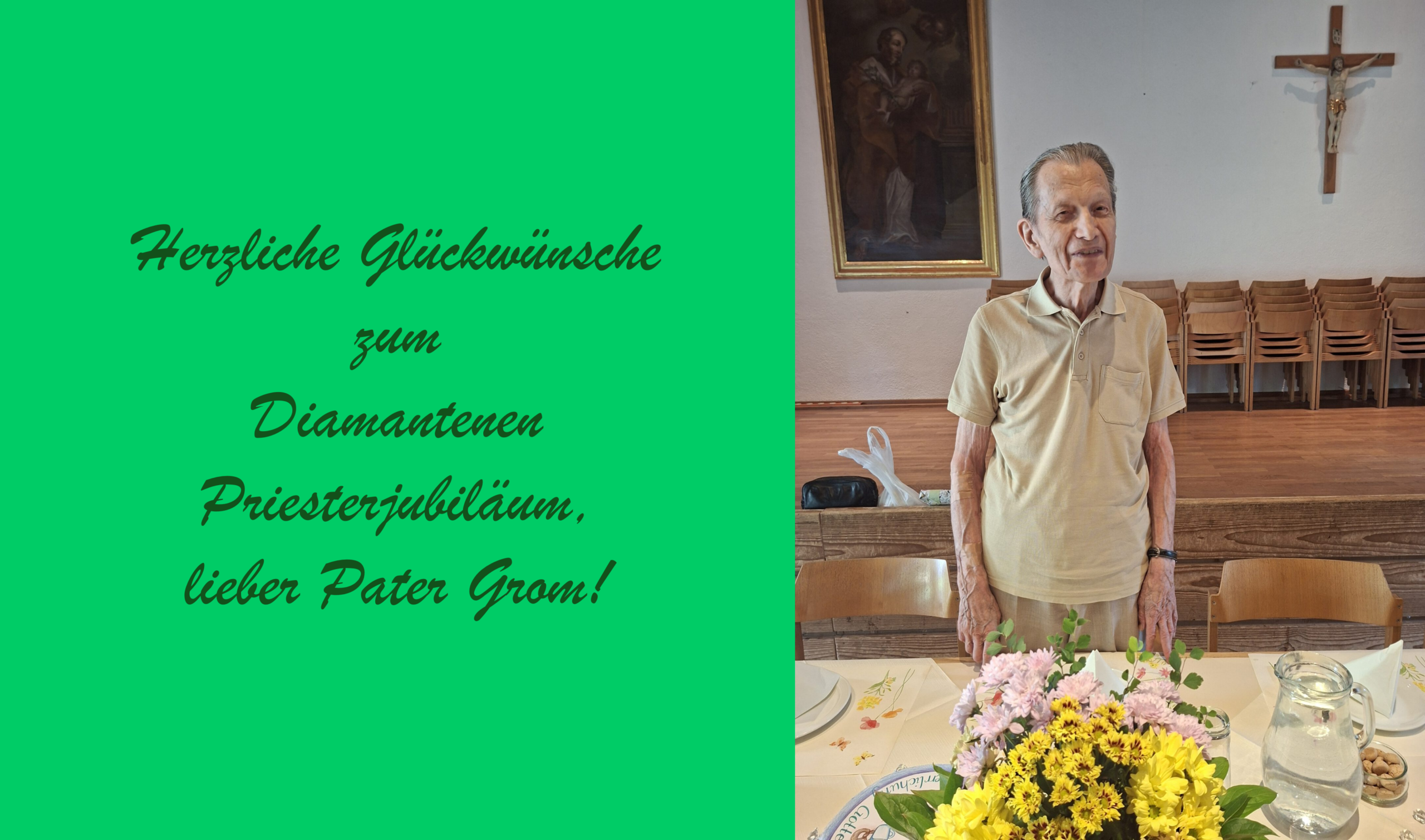Diamantenes Priesterjubiläum von Pater Grom
