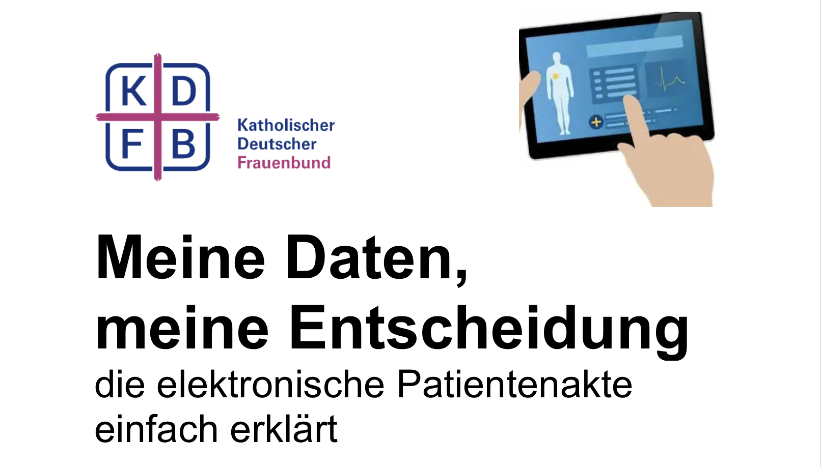 Frauenbund- und Seniorennachmittag: „Meine Daten, meine Entscheidung – die elektronische Patientenakte einfach erklärt“